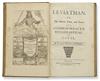 HOBBES, THOMAS. Leviathan; or, The Matter, Form, and Power of a Common-Wealth Ecclesiasticall and Civil. 1651 [i. e., 1680]